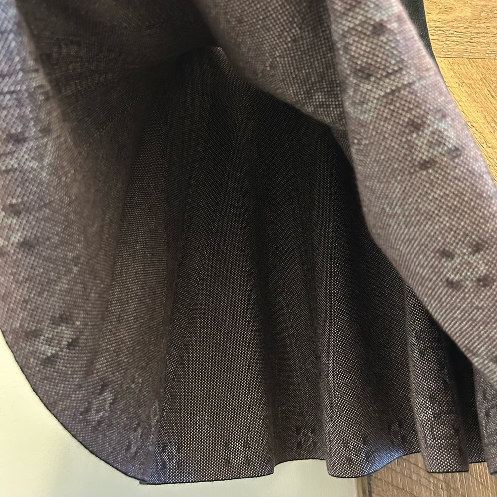 Knit A-Line Mini Patterned Skirt - Picture 5 of 7